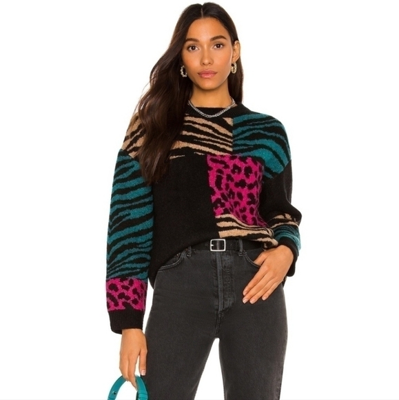 Rails Kylie Patchworm Animal Sweater NWOT - Picture 1 of 8